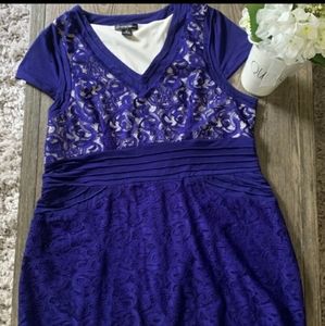 Candalite Women's 2x Lace Dress